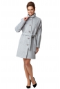 Женское пальто из текстиля с воротником 8000910