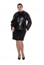 Женская кожаная куртка из натуральной кожи с капюшоном 8011564