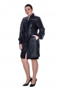 Женское кожаное пальто из натуральной кожи с воротником 8011570
