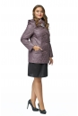 Куртка женская из текстиля с капюшоном, отделка искусственный мех 8011784-2