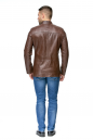 Мужская кожаная куртка из натуральной кожи с воротником 8011884-3