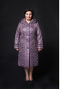 Женское пальто из текстиля с капюшоном 8012063