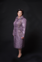 Женское пальто из текстиля с капюшоном 8012063-2