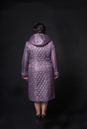 Женское пальто из текстиля с капюшоном 8012063-3