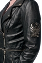 Женская кожаная куртка из натуральной кожи с воротником 8012448-5