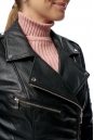 Женская кожаная куртка из натуральной кожи с воротником 8012448-6