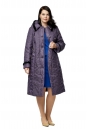Женское пальто из текстиля с капюшоном, отделка норка 8012628-2