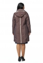 Женское пальто из текстиля с капюшоном 8012662-3