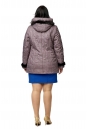 Куртка женская из текстиля с капюшоном, отделка кролик 8012663-3