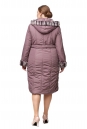 Женское пальто из текстиля с капюшоном, отделка искусственный мех 8012718-3