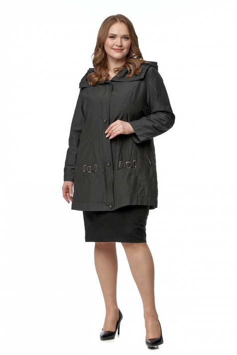 Женское пальто из текстиля с воротником 8016017