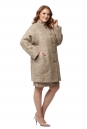 Женское пальто из текстиля с воротником 8019497