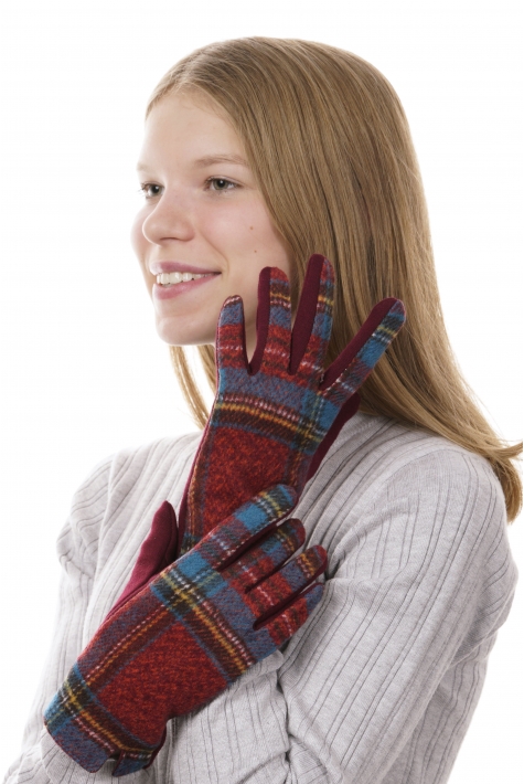 Перчатки женские текстильные 8020387