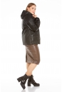 Женская кожаная куртка из натуральной кожи с капюшоном 8022549-4