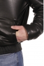 Мужская кожаная куртка из натуральной кожи на меху с воротником 8022679-13