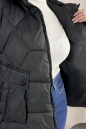 Текстильный жилет женский с капюшоном 8024086-5